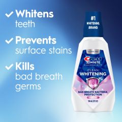 Crest 3DWhite Clean Whitening Rinse 946ml