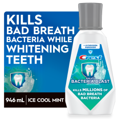 Crest Breath Bacteria Blast Rinse 946ml