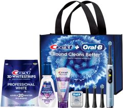 Crest + Oral-B iO9 Whitening & Gum Health System Aqua