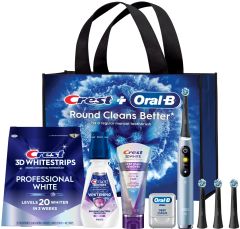 Crest + Oral-B iO9 Whitening & Gum Health System Aqua