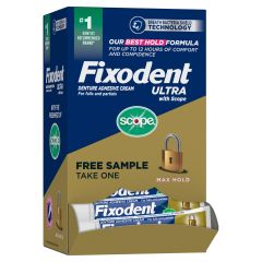 Fixodent Professional Denture Adhesive Gravity Box, 50 count, 0.35oz