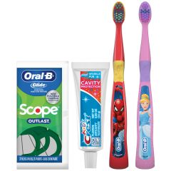 Crest+Oral-B Kids 3+yr Manual Toothbrush Solution